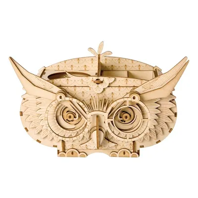 Produktbild von Baukasten Robotime Owl Shortage Box TG405 Holz 16,5 x 7,5 x 10 cm