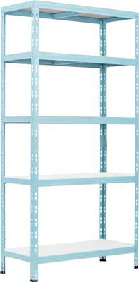 Produktbild von Schwerlastregal Mehrzweckregal Türkis pastellgrün 180x90x40cm 5 Böden 600kg