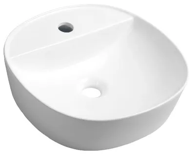 Produktbild von Sapho LUGANO Keramik-Waschtisch Ø 40 cm, zum Aufsetzen, Weiß