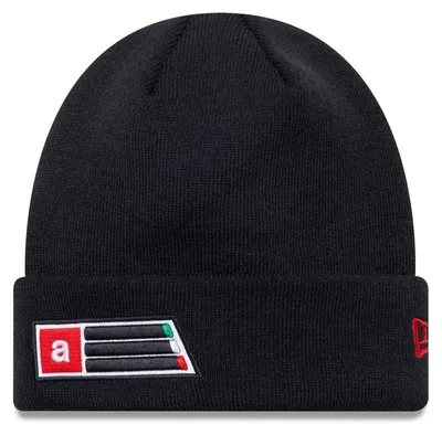 Immagine prodotto di Aprilia Beanie "Polylana®" - Merchandising ufficiale - Berretto nero di New Era con scritta Aprilia bianca, logo ricamato sul retro e miscela sostenibile Polylana®
