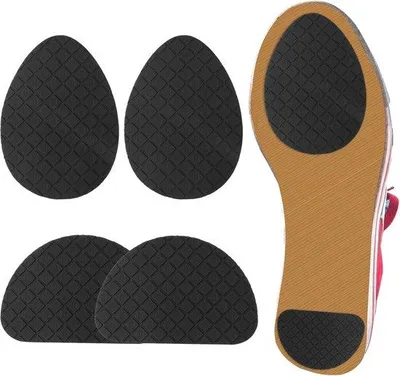 Produktbild von Famanu Antirutsch Schuhpads - Selbstklebende Sohlenbeschützer für hohe Absätze - Schwarz, 2 Paar