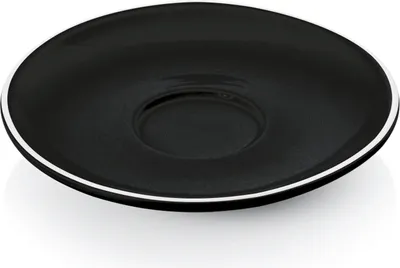 Produktbild von Espressountertasse Italia Ø 12,5 cm schwarz, Porzellan