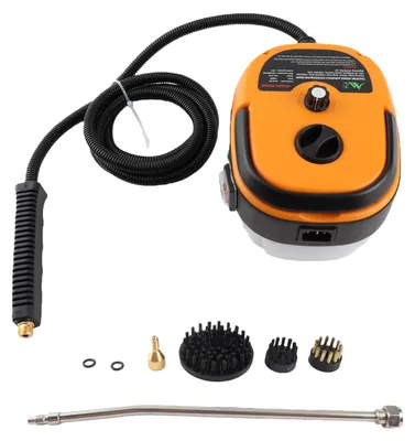 Handdampfreiniger 2500 W, 3 bar, 105 °C, mit Bürstenköpfen