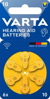 Produktbild von 1x6 Varta Hearing Aid Batter. 10 Hörgeräte Batterien 24610101416