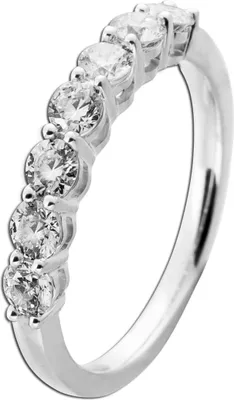 Produktbild von Brillant Memoire Ring 0.50ct Weißgold 585 14K Lab Grown Diamanten 17