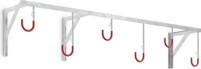 Produktbild von Fahrrad Wandhalterung 3876 | 6 Haken | B1900mm
