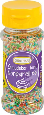 Produktbild von Günthart Streudekor Zucker Nonpareilles Bunt 85g