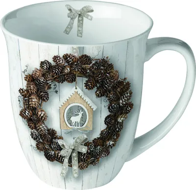 Produktbild von Weihnachten - Becher - Mug 0.4 L - Fine Bone China - Format: Ø 10 cm