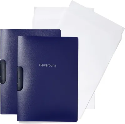 Produktbild von Durable Bewerbungsmappe 2-er Set Duraswing job blau inkl. Kuverts