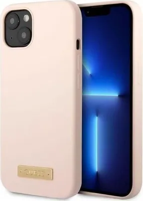 Produktbild von Guess Guhmp13Ssbplp Iphone 13 Mini 5,4 Różowy/Pink Hartschale Silikon Logo Platte Magsafe