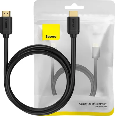 Image de Baseus Câble Hdmi 2.0 1.5M Noir (Wkgq030201)
