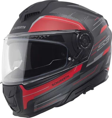 Produktbild von Schuberth S3 Apex Helm, anthrazit matt/schwarz/rot, 2XL (63)