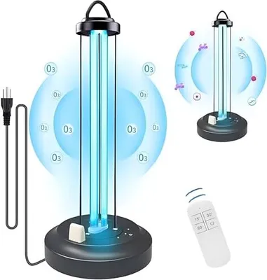 Obrázek produktu pro ZKX 65 W UVC germicidní lampy Dálkové ovládání Časovač Stolní UV sterilizátor Dezinfekce Antibakteriální míra 99% Odstraňovač plísní Limit B