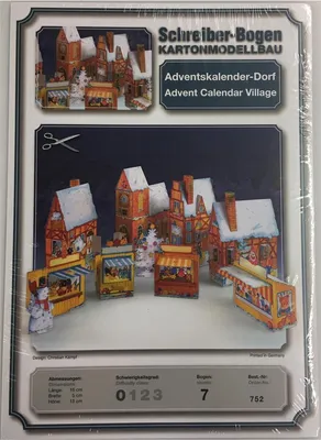 Produktbild von Schreiber-Bogen Kartonmodellbau Adventskalender-Dorf