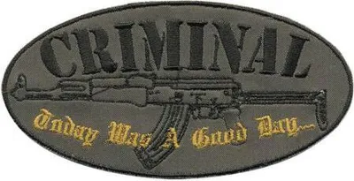 Produktbild von Aufnäher Abzeichen - CRIMINAL...- Gr. ca. 11,5cm x 6cm - 04391