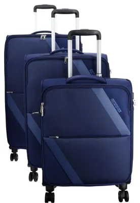 Produktbild von American Tourister Trolley Star Max 3 PC Set A Navy / Blue dunkelblau 81cm