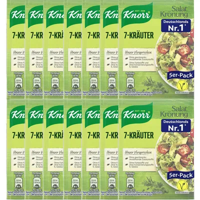 Immagine prodotto di Knorr Salatkrönung 7 Herbs Clear Salad Dressing 5x 8g 5er 14er Pack