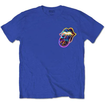 Obrázek produktu pro The Rolling Stones Sixty Gradient Text (Back Print) Royal Blue XL Tričko