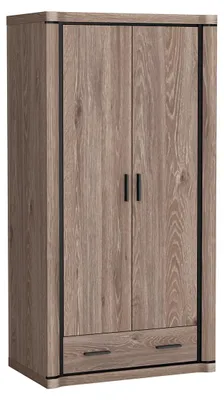 Produktbild von Zweitüriger Kleiderschrank AIRA – Breite 97 cm, Trüffeleiche