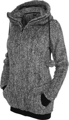Produktbild von Urban Classics Melange Teddy Zip Hoody, Größe: Xs