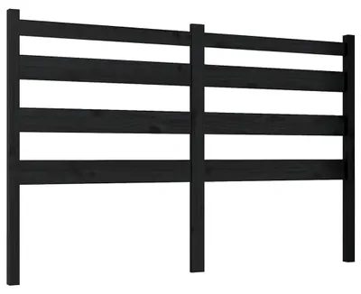 Produktbild von vidaXL Kopfteil Schwarz 186x4x100 cm Massivholz Kiefer