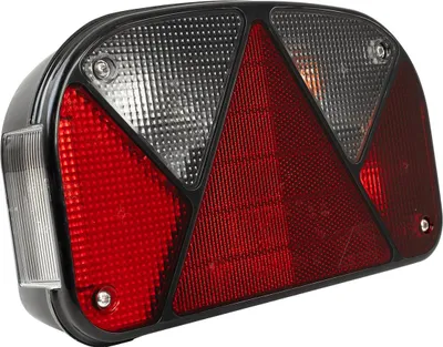 Produktbild von ASPÖCK Rückleuchte Multipoint II rechts 12 V 5-Pin Bajonett 240 x 140 x 52 mm 6 Funktionen für Anhänger Lkw Landmaschinen