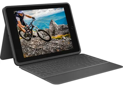 Produktbild von Logitech Rugged Folio, QWERTZ, Deutsch, 1,8 cm, 1,2 mm, Apple, iPad (7. Generation) iPad (8. Generation) iPad (9. Generation) iPad (10. Generation) iPad (A16)