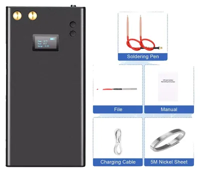 Immagine prodotto di Saldatrice a punti, batteria da 5000 mAh, 80 livelli di potenza regolabili, 7500 mAh