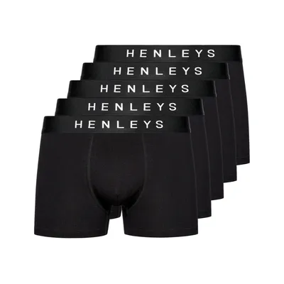 Immagine prodotto di Henleys - Boxer "Coalink" da uomo (confezione da 5) BG1321 (XXL) (Nero)