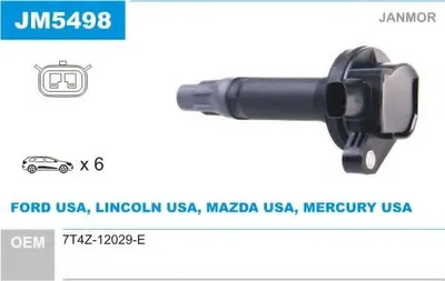 Produktbild von JANMOR JM5498 Zündspule für MAZDA CX-9 (TB)