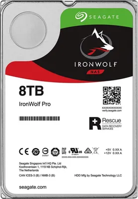 Obrázok produktu pre Seagate IronWolf, NAS HDD, 8TB, 3.5", SATAIII, 256MB cache, 7.200RPM