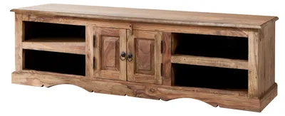 Produktbild von MASSIVMOEBEL24.DE TV-Board Sheesham 150x45x45 grau geölt LEEDS #48