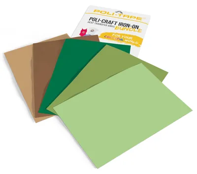 Image de Poli-Tape 14958, film thermocollant en vinyle, surface lisse, disponible en plusieurs couleurs, en une seule couleur, finition mate, température de 60 °C