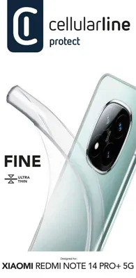 Produktbild von Cellularline Fine - Redmi Note 14 Pro+ 5G, Cover, Xiaomi, Redmi Note 14 Pro+ 5G, 16,9 cm (6.67"), Transparent