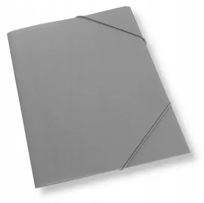 Zdjęcie produktu dla Teczka A4 z gumką plastikowa szara