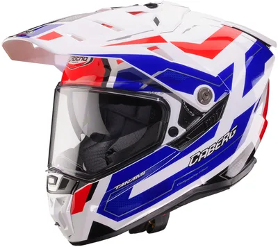 Produktbild von Caberg Tanami Ranger Helm, weiß/blau/rot, L (59/60)