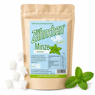 Produktbild von Xylitol Zähnchen® Mint 150g - Vorteilspack