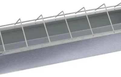Produktbild von Kerbl 71301 Futtertrog verzinkt 50cm 10cm breit für Hühner