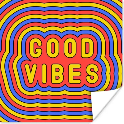 Produktbild von MuchoWow® Poster Zitat - Vintage - Retro 30x30 cm - Wandposter - Printing
