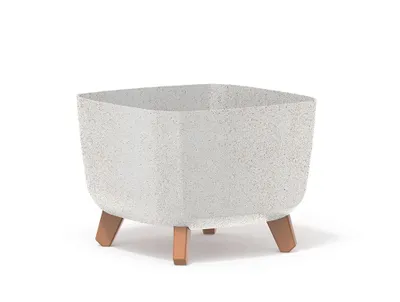 Zdjęcie produktu dla Prosperplast s.r.o. GRACIA SQUARE ECO WOOD 29 cm, biały