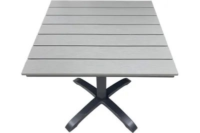 Produktbild von Kynast Aluminium Gartentisch 70 x 70 cm Nonwood anthrazit/hellgrau