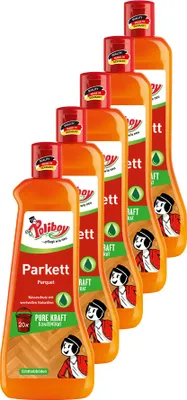 Produktbild von Poliboy Parkett Pflege Konzentrat 5er Set - 2,5L, Inhalt jeweils 500ml, Reinigung & Pflege
