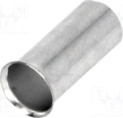 Image de 10 connecteurs à sertir de 16 mm², 15 mm, isolés, en cuivre étamé, type "Bootlace ferrule", référence BM 01514
