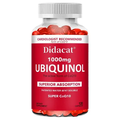 Immagine prodotto di Ubiquinol Coenzima Q10 1000mg (120 capsule) integratore alimentare, cuore, circolazione, pressione sanguigna, salute del cuore, energia, resistenza, sistema immunitario