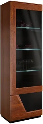 Produktbild von Vitrine Walnuss Schwarz