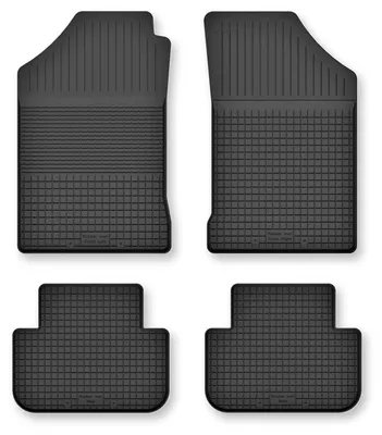 Produktbild von Gummi-Fußmatten für Renault Arkana 2021- (Crossover) – 4-tlg, Schwarz, Semi-Universal, angepasst – Wielganizator Semi-Universal