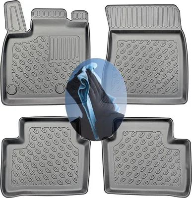 Produktbild von Z510806 TPE-Gummifußmatten kompatibel mit  Nissan Qashqai Mild Hybrid N-Connecta 3 J12 Steilheck Geländewagen SUV 5-türer 2021- nicht für e-Power geeignet