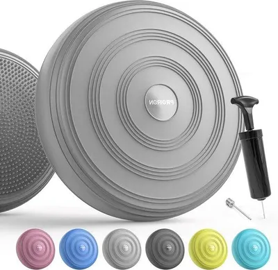 Produktbild von Balzitkissen 33 cm – Noppenkissen für eine aufrechte Körperhaltung – Fitness- und Gleichgewichtstraining mit Pumpe
