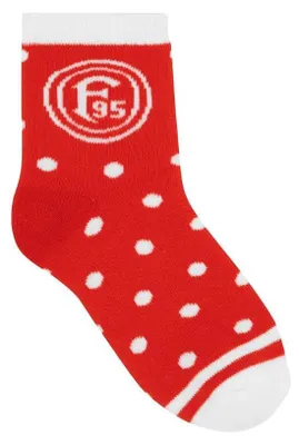 Produktbild von Fortuna Düsseldorf Baby-Socken "rot-weiß" 25
