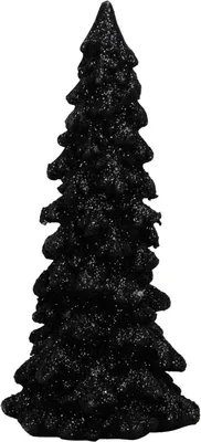 Produktbild von Tannenbaum SHINY schwarz mit Glitzer H15cm Dekotanne Dekobaum Weihnachten